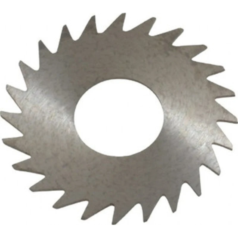 RobbJack 1 x 0.023, 3/8 Arbor, 24-Tooth Solid Carbide Slitting & Slotting Saw Uncoated, RH Cut, Straight Teeth, Conca...